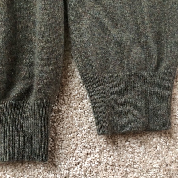 Men’s Black Brown Cashmere Sweater - Picture 3 of 4